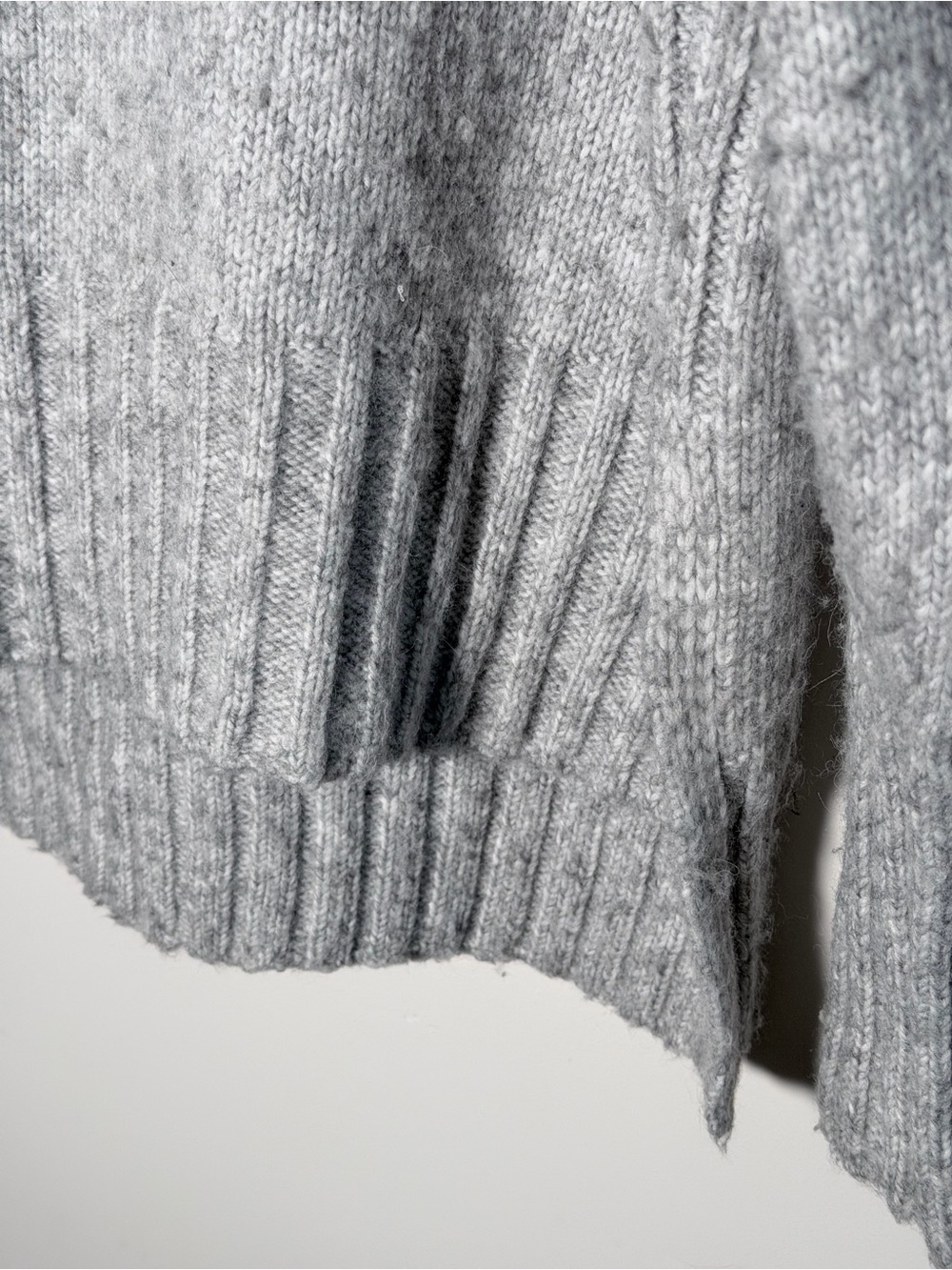 Pink Rose Light Gray Turtleneck Sweater - Picture 4 of 9